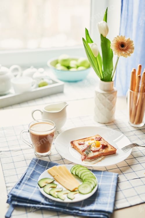 Preview: Mother's Day Greeting Card. Healthy food.