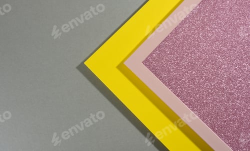 Preview: Modern bright background with sheets of paper with shadow. Template for business