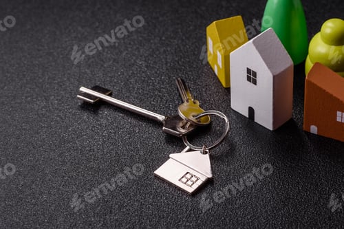 Preview: Keys, real estate, your own home or business premises purchased with a mortgage. Property and keys