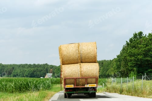 Vista previa: Harvesting and transportation of crops in the agricultural industry.
