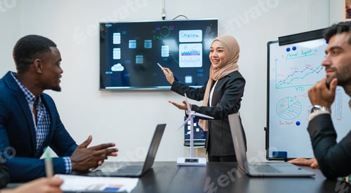 Preview: Business people having meeting and brainstorming discussed.