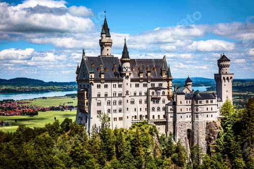 Preview: Neuschwanstein Castle Bavarian Alps Germany
