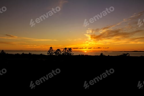 Preview: Sunset over the sea at Yeppoon, Queensland, Australia