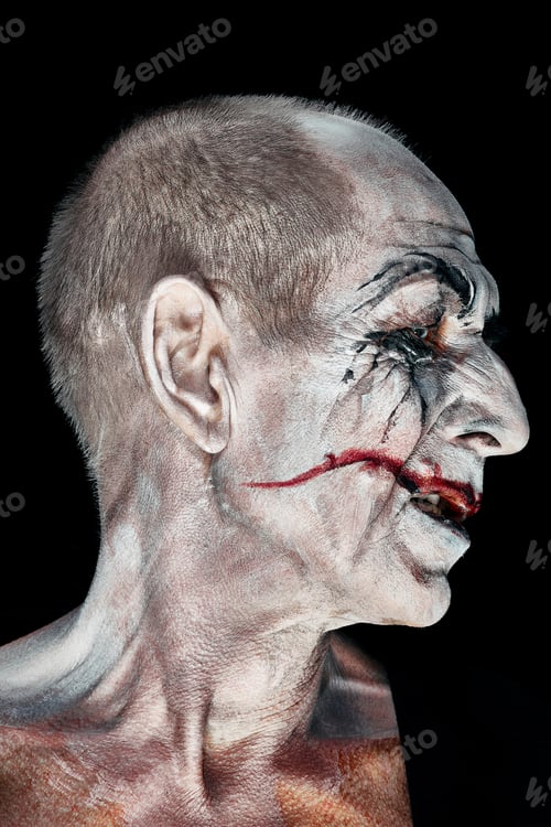 Preview: Bloody Halloween theme: crazy maniak face