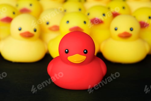Preview: Closeup of rubber duckies