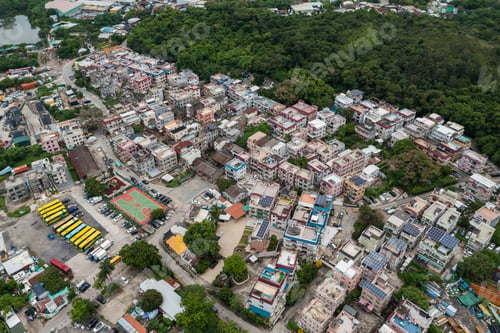 Preview: Top down view of village in Fanling of Hong Kong