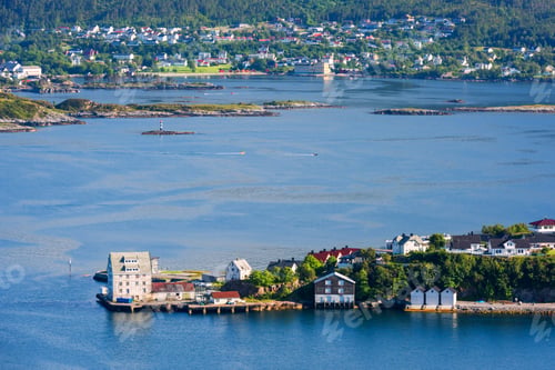 Preview: Colorful sunset in Alesund port town