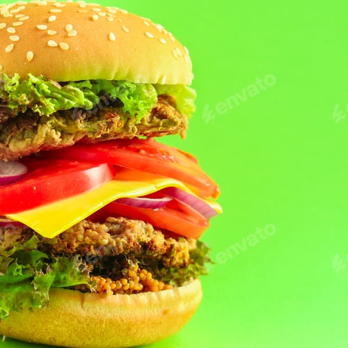 Preview: Burger Or Hamburger, Cheeseburger (Roll, Cutlet, Meat, Lettuce, Tomato Sauce, Cheese And More) Menu