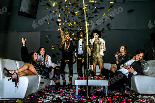 Preview: Friends having party in a nightclub