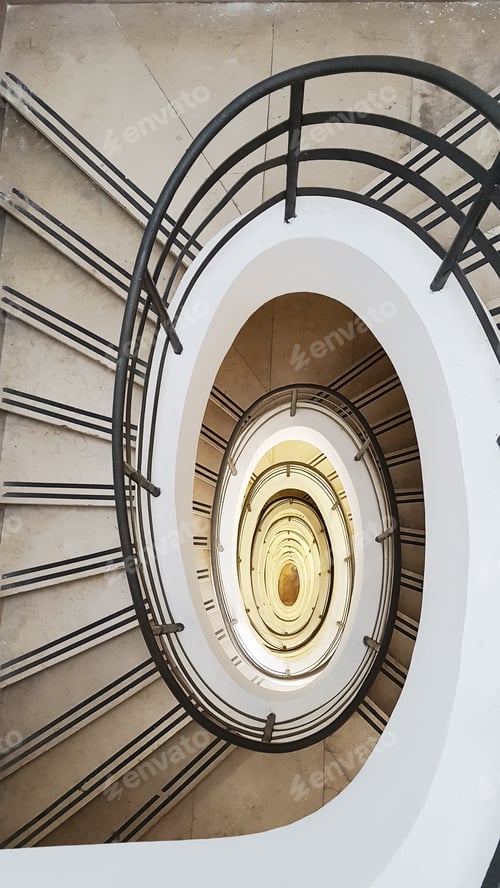 Preview: Spiral staircase from the top
