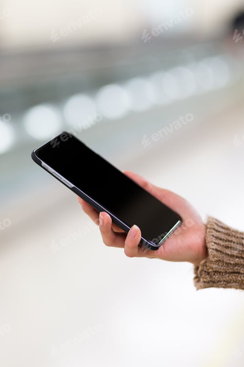 Preview: Woman use of mobile phone