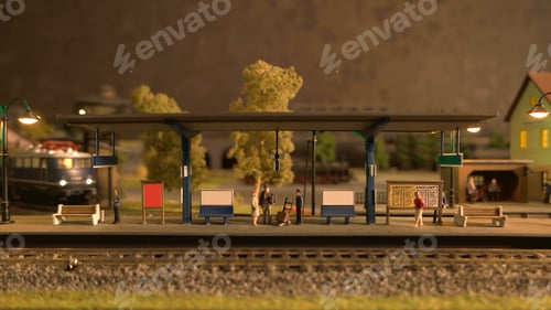 Preview: Retro railway station.