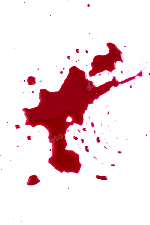 Preview: Blood on white background