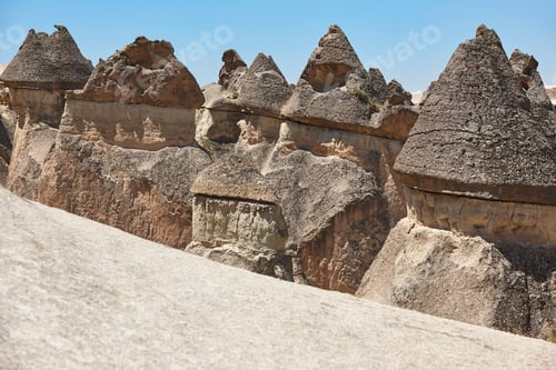 Preview: Picturesque rock formations in Pasabag valley. Destination landmark in Turkey