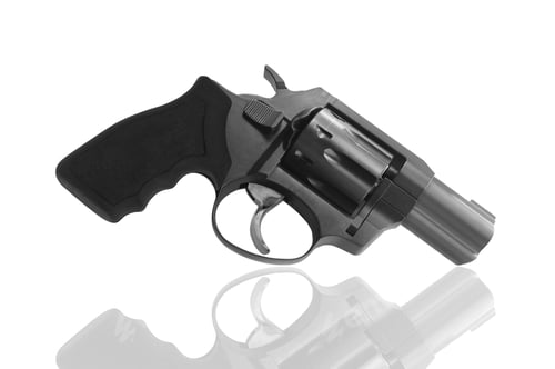 Preview: Revolver isolated on white background