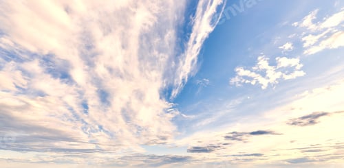Preview: Blue sky with white clouds.