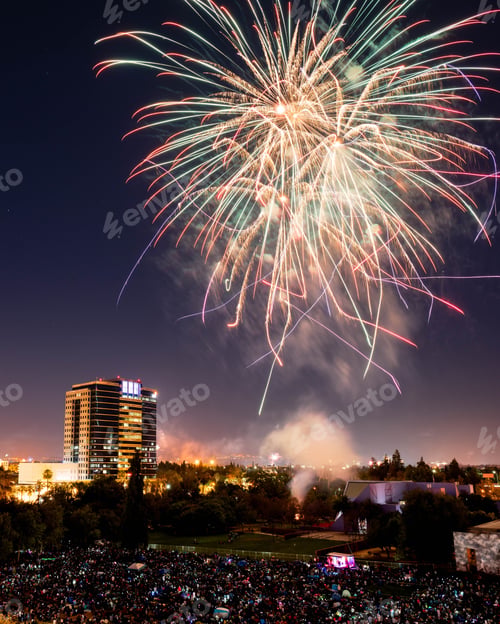 Preview: Fourth of July Celebration Fireworks over Downtown San Jose