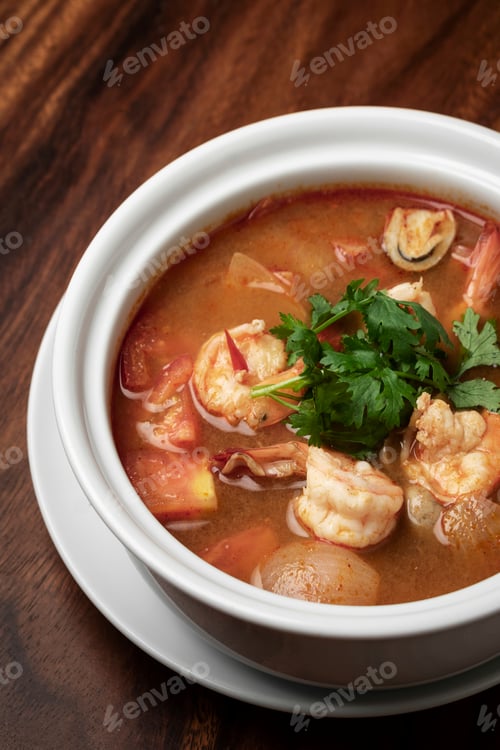 Preview: thai tom yum kung spicy and sour shrimp soup