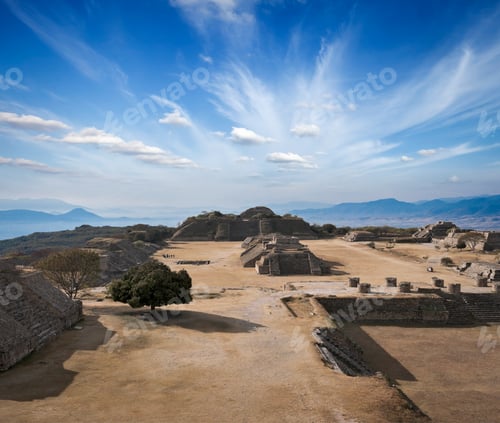 Preview: Ancient ruins on plateau Monte Alban in Mexico