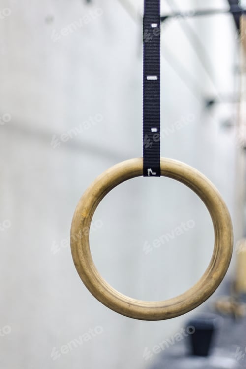 Preview: Gymnastic ring hanging in gym
