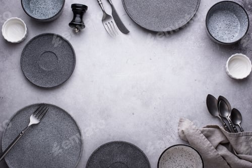 Preview: Craft ceramic plates, bowls and cups