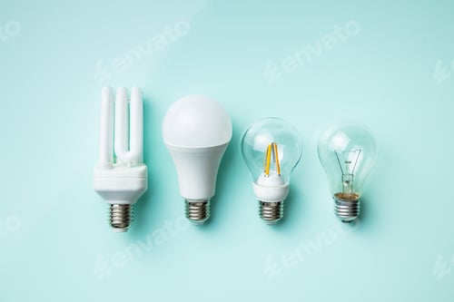 Preview: Energy saving and classic light bulbs.