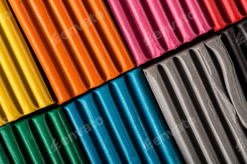 Preview: Plasticine. Texture Of Colored Decorative Wallpaper. Multicolored Abstract Background. Art.