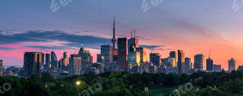 Preview: Toronto city view from Riverdale Avenue. Ontario, Canada