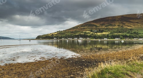 Preview: Panoramic view of the Arran island bay. Scotland