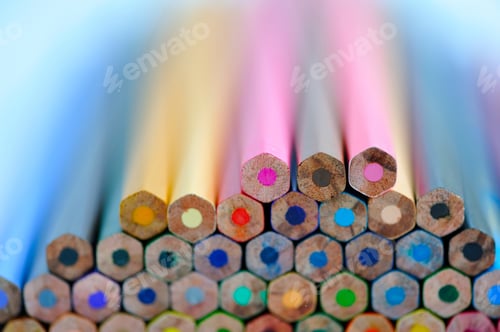 Preview: Colored pencils macro, can be used as a background