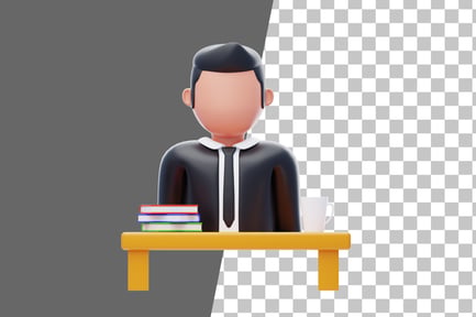Preview: Interviewer 3D Icon