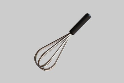 Preview: Kitchen whisk black handle