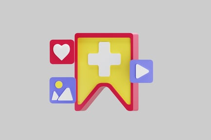 Preview: Social media bookmark collection icon