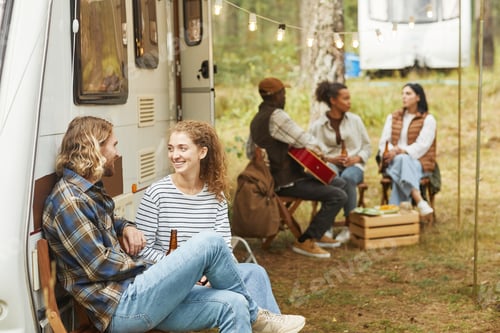 Preview: Young Couple Camping with RV
