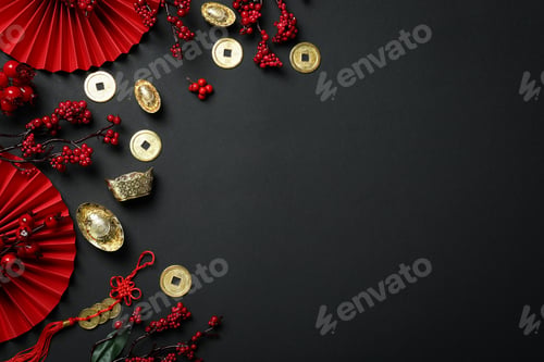 Preview: Concept of Happy Chinese new year, space for text