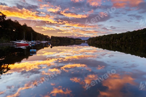 Preview: Sunset at Lake Manapouri, New Zealand