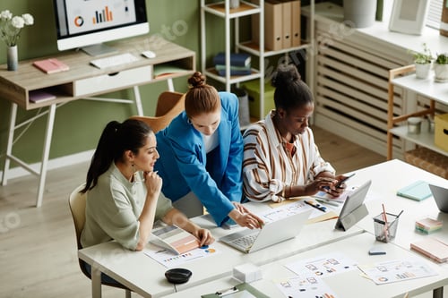 Preview: Business people working in team at office