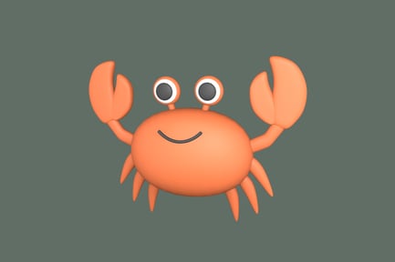 Preview: Crab Sea 3D Illustration