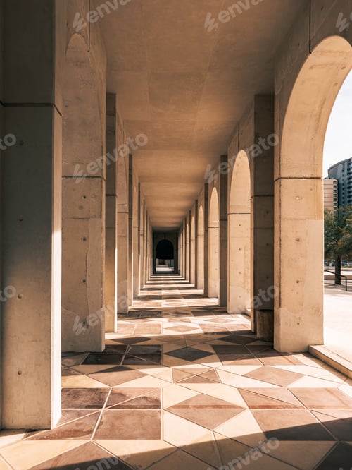 Preview: A walkway at The Qasr al-Hosn, a historical landmark and the oldest stone building in Abu Dhabi