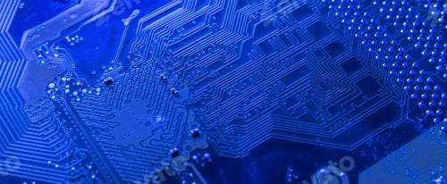 Preview: the abstract electronic circuit board lines, the connection components, beautiful rgb color