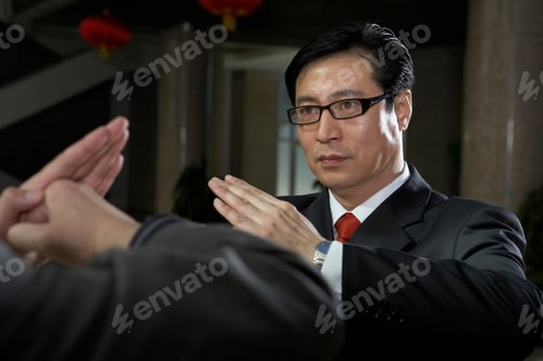 Preview: Businessmen Practicing Karate