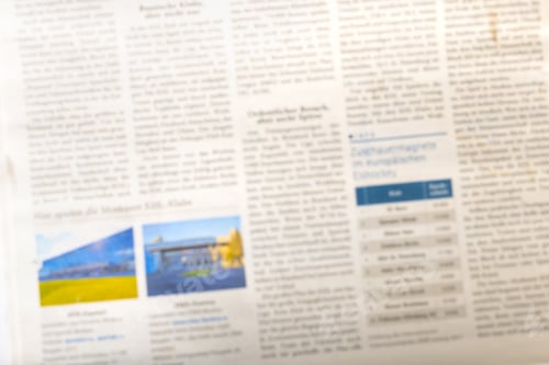 Preview: newspaper background, top view