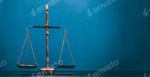 Preview: Gold brass balance scale