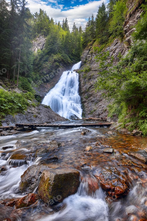Preview: Amazing view of Bride's Veil / Valul Miresei Waterfall.