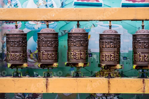 Preview: Prayer wheels in Boudhanath Stupa