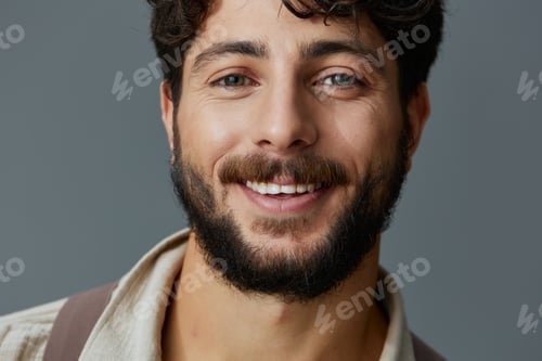 Preview: Man adult smile person happy isolated cheerful young caucasian portrait face