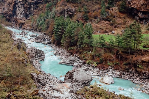 Preview: Beautiful mountain river in Himalayas. Nepal