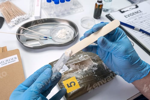 Preview: Police investigate positive for drugs in crime lab, conceptual image