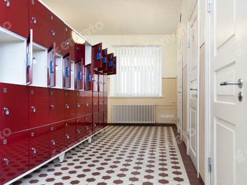 Preview: Tartu University in Estonia, interior view of locker room