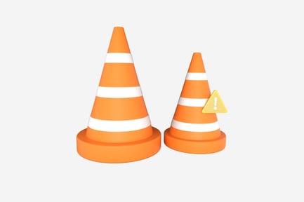 Preview: Safety Cone Clean 3D Illustration